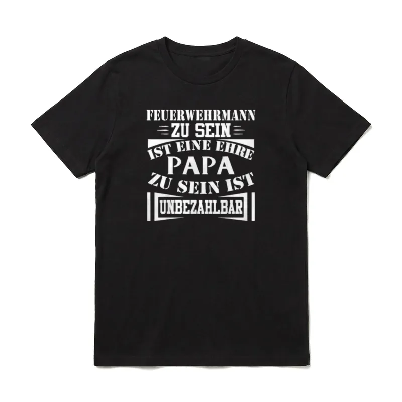 cooler Spruch Feuerwehr Ich T-Shirt – Klassisches T-Shirt in Schwarz