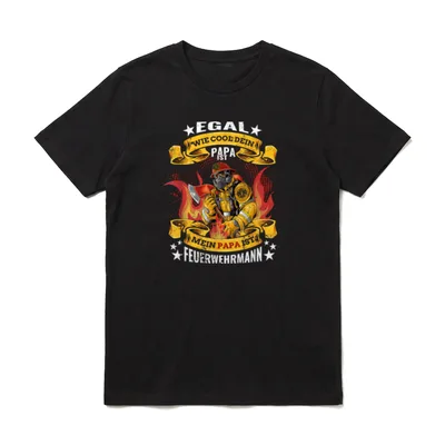 Egal wie cool dein Feuerwehr T-Shirt – Klassisches T-Shirt in Schwarz