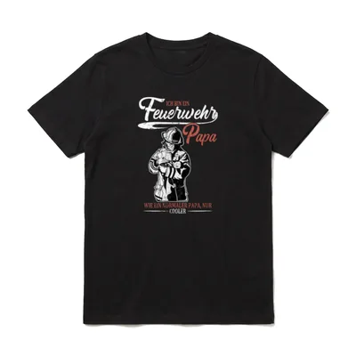 Firefighter Evolution Freiwillig Ich bin T-Shirt – Klassisches T-Shirt in Schwarz