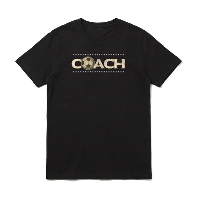 T-Shirt Fussball Trainer – Klassisches T-Shirt in Schwarz