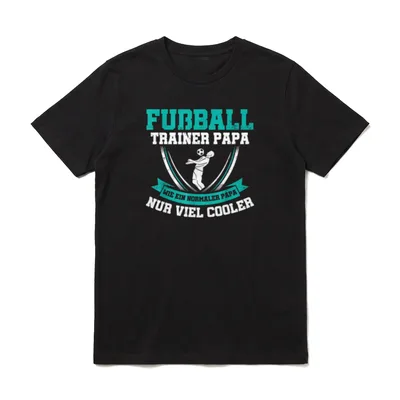Fußball Trainer Papa Wie T-Shirt – Klassisches T-Shirt in Schwarz