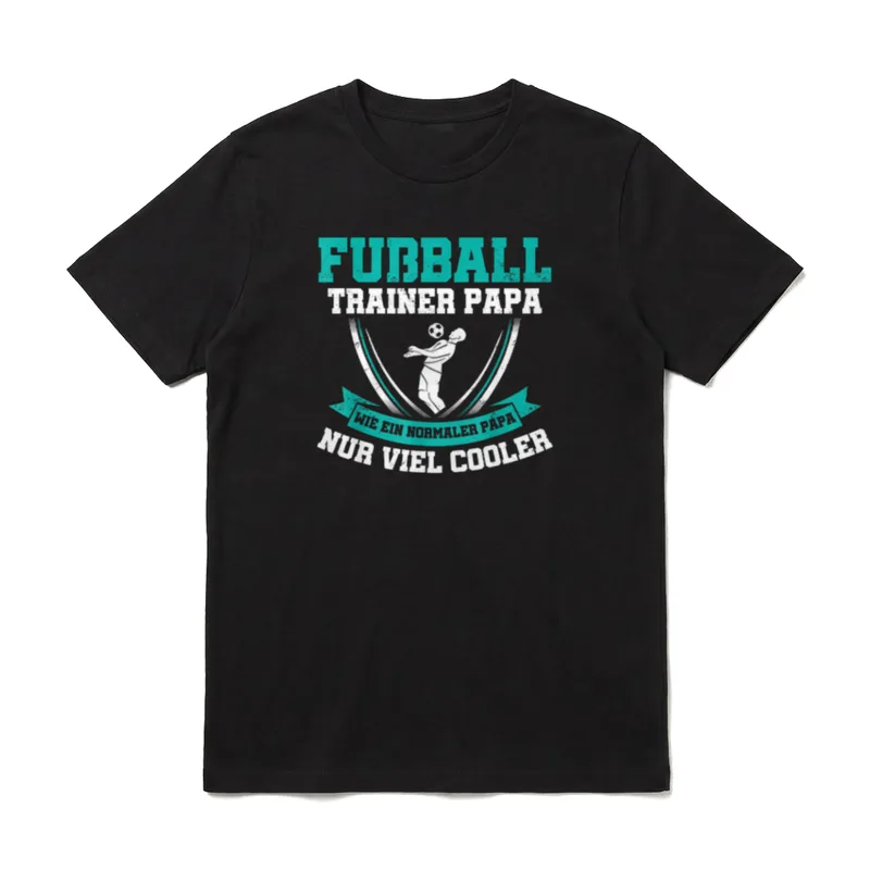 Fußball Trainer Papa Wie T-Shirt – Klassisches T-Shirt in Schwarz