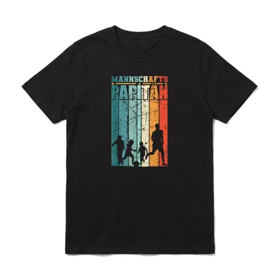 Fußball Vater mit 3 T-Shirt – Klassisches T-Shirt in Schwarz