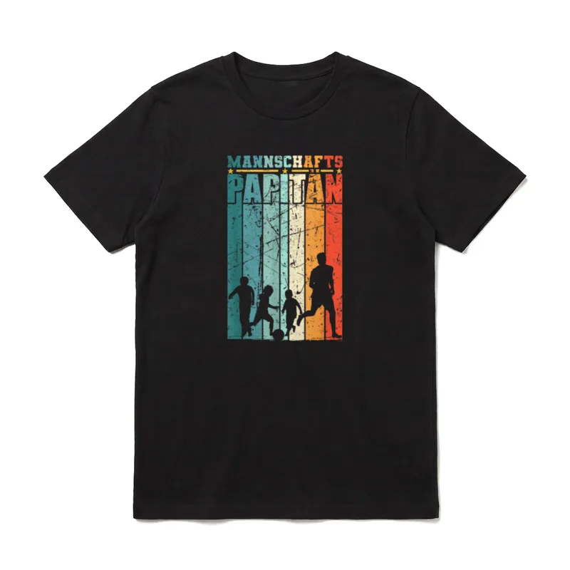 Fußball Vater mit 3 T-Shirt – Klassisches T-Shirt in Schwarz