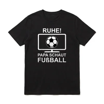 Ruhe Papa Schaut Fußball T-Shirt – Klassisches T-Shirt in Schwarz