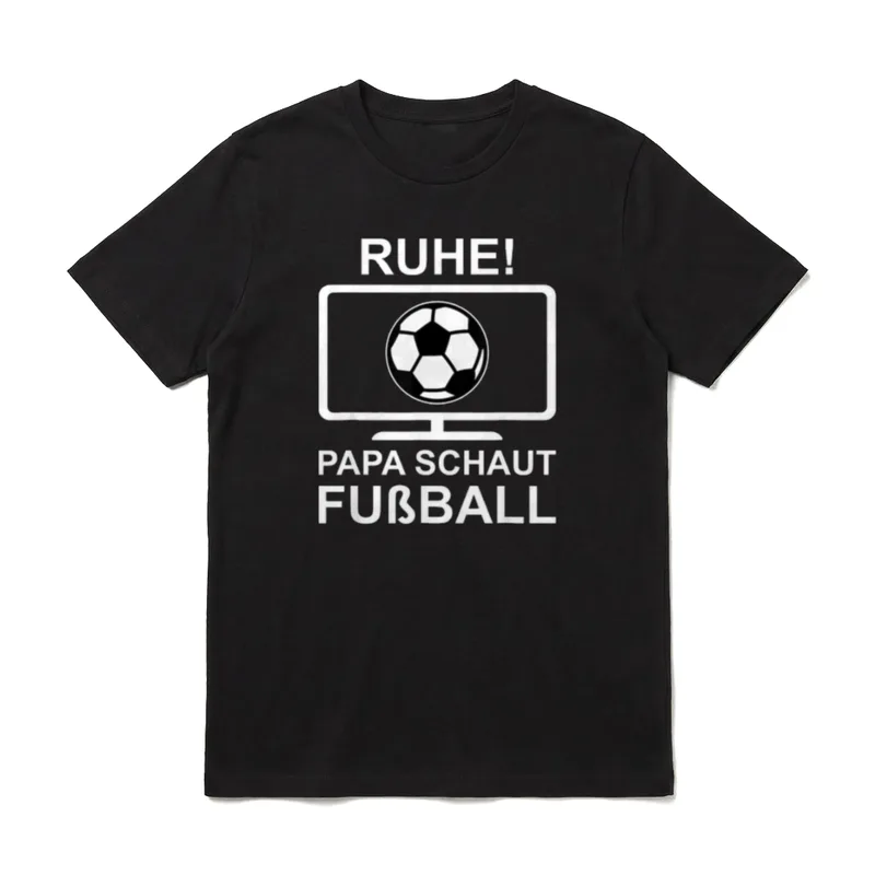 Ruhe Papa Schaut Fußball T-Shirt – Klassisches T-Shirt in Schwarz