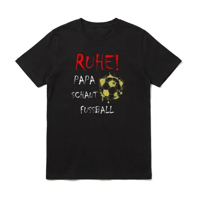 Papa Fussball Vatertag Lustiges T-Shirt – Klassisches T-Shirt in Schwarz