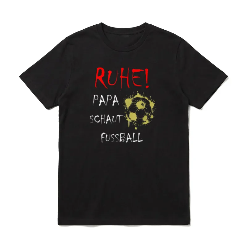 Papa Fussball Vatertag Lustiges T-Shirt – Klassisches T-Shirt in Schwarz
