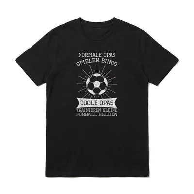 Normale Opas Spielen Bingo Fußball T-Shirt – Klassisches T-Shirt in Schwarz