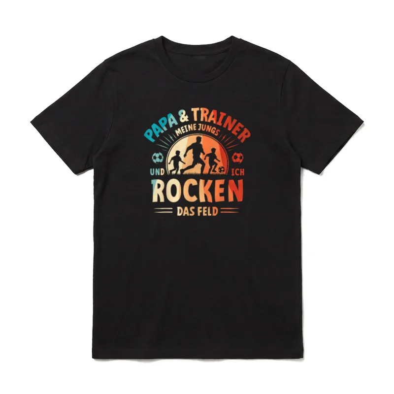 Papa Und Trainer Meine T-Shirt – Klassisches T-Shirt in Schwarz