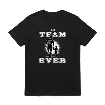 Fußball Papa Best Team T-Shirt – Klassisches T-Shirt in Schwarz