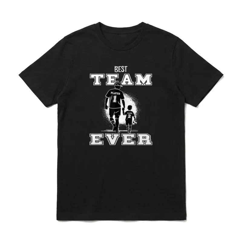Fußball Papa Best Team T-Shirt – Klassisches T-Shirt in Schwarz