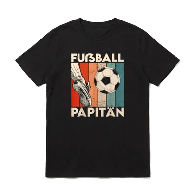 Vatertag Fußball Trikot Papa T-Shirt – Klassisches T-Shirt in Schwarz