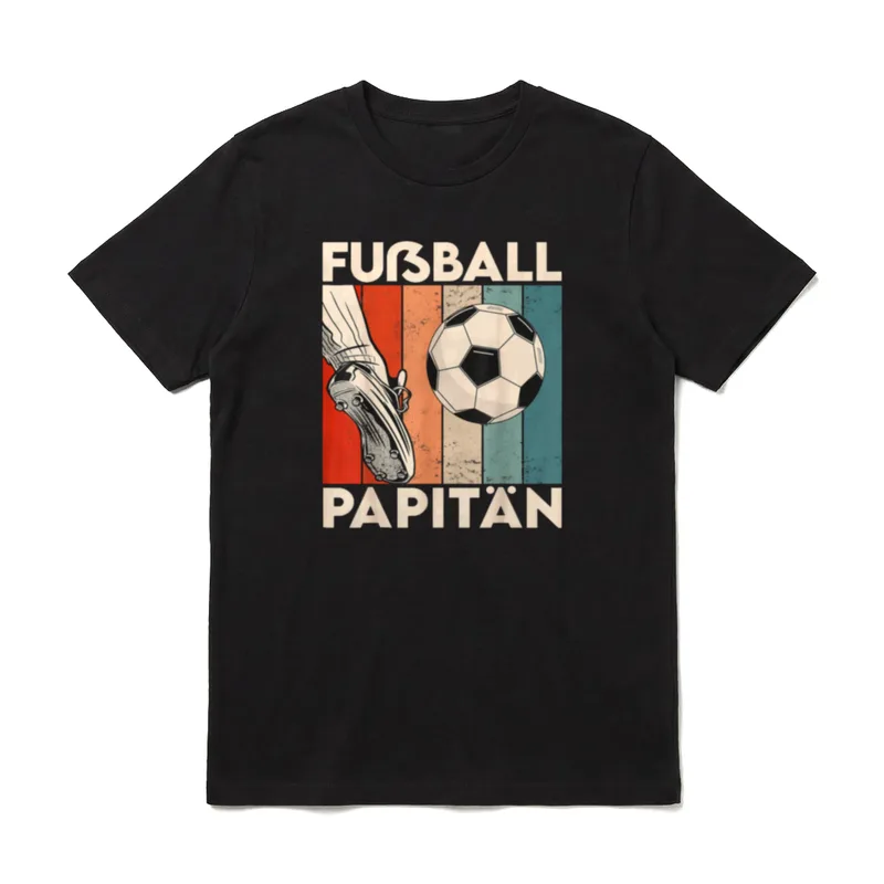 Vatertag Fußball Trikot Papa T-Shirt – Klassisches T-Shirt in Schwarz