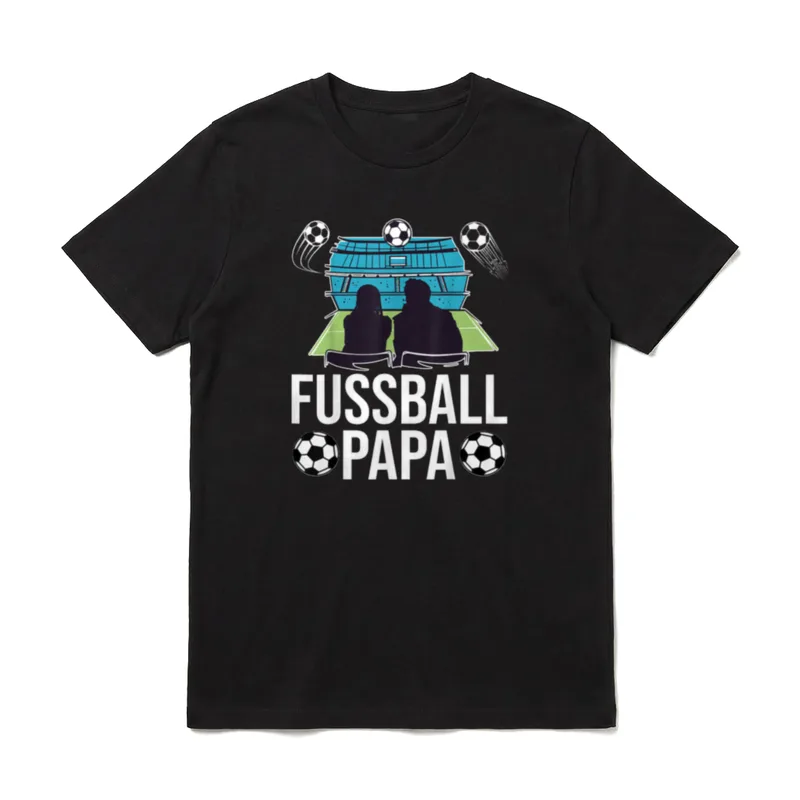 Fussballer Fussball Papa Vater T-Shirt – Klassisches T-Shirt in Schwarz
