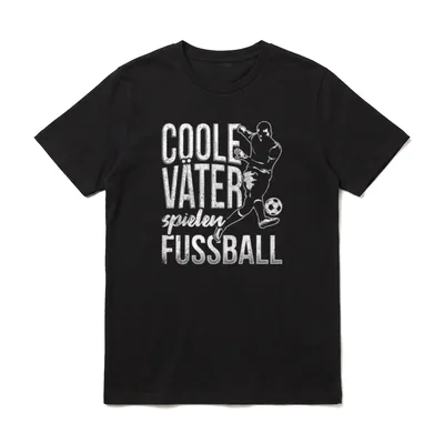 Coole Väter spielen Fußball T-Shirt – Klassisches T-Shirt in Schwarz