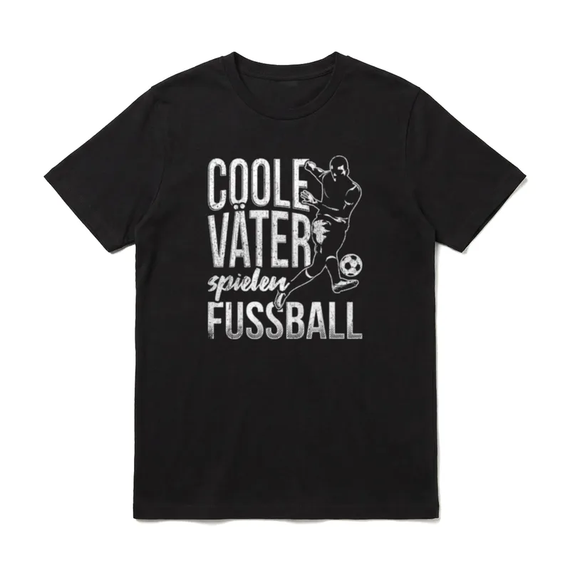 Coole Väter spielen Fußball T-Shirt – Klassisches T-Shirt in Schwarz