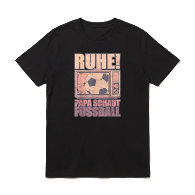 Ruhe Papa Schaut Fussball Vater T-Shirt – Klassisches T-Shirt in Schwarz