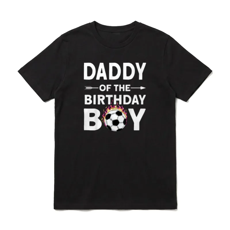 Papa des Geburtstagskindes Fußball T-Shirt – Klassisches T-Shirt in Schwarz