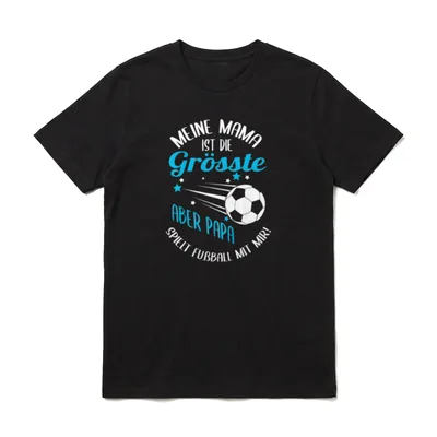 Fussball Mama Shirt – Klassisches T-Shirt in Schwarz
