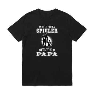 Fußball Papa Mein Lieblingsspieler T-Shirt – Klassisches T-Shirt in Schwarz