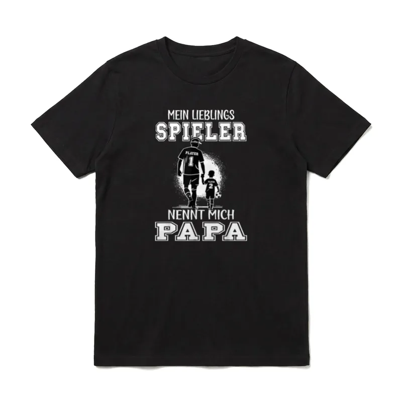 Fußball Papa Mein Lieblingsspieler T-Shirt – Klassisches T-Shirt in Schwarz
