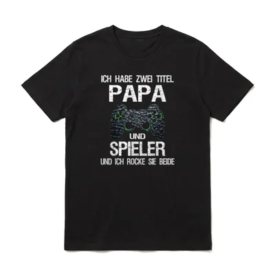 Lustige Gamer Videospiele T-Shirt – Klassisches T-Shirt in Schwarz