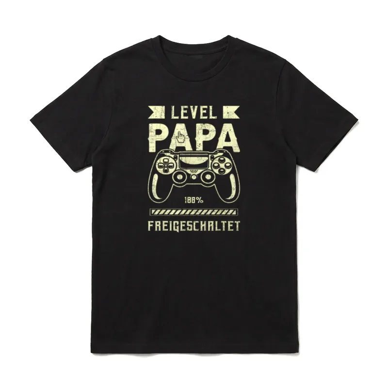 Frischgebackener Papa Gaming Level T-Shirt – Klassisches T-Shirt in Schwarz