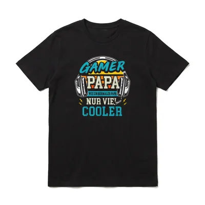 Gamer Papa Nur Cooler T-Shirt – Klassisches T-Shirt in Schwarz