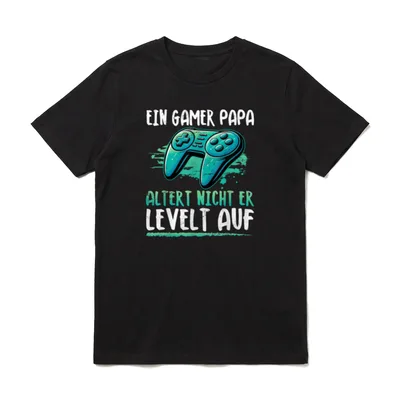 Ein Gamer Papa Altert T-Shirt – Klassisches T-Shirt in Schwarz