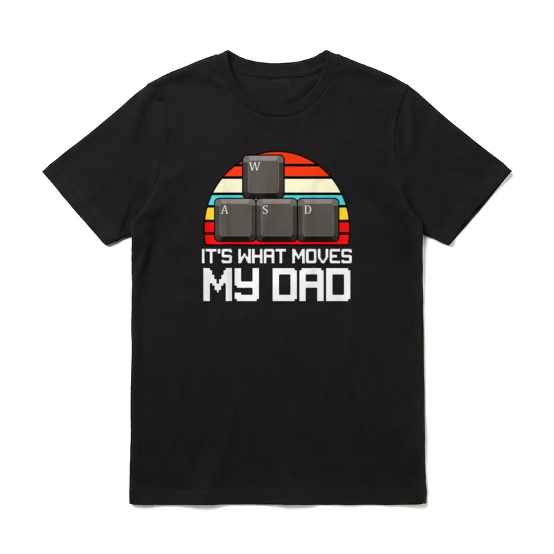 WASD Vatertag Lustiger Gaming-Gamer T-Shirt – Klassisches T-Shirt in Schwarz