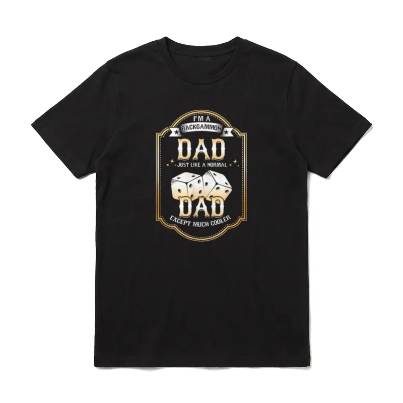 Backgammon Gamer Dad Game T-Shirt – Klassisches T-Shirt in Schwarz