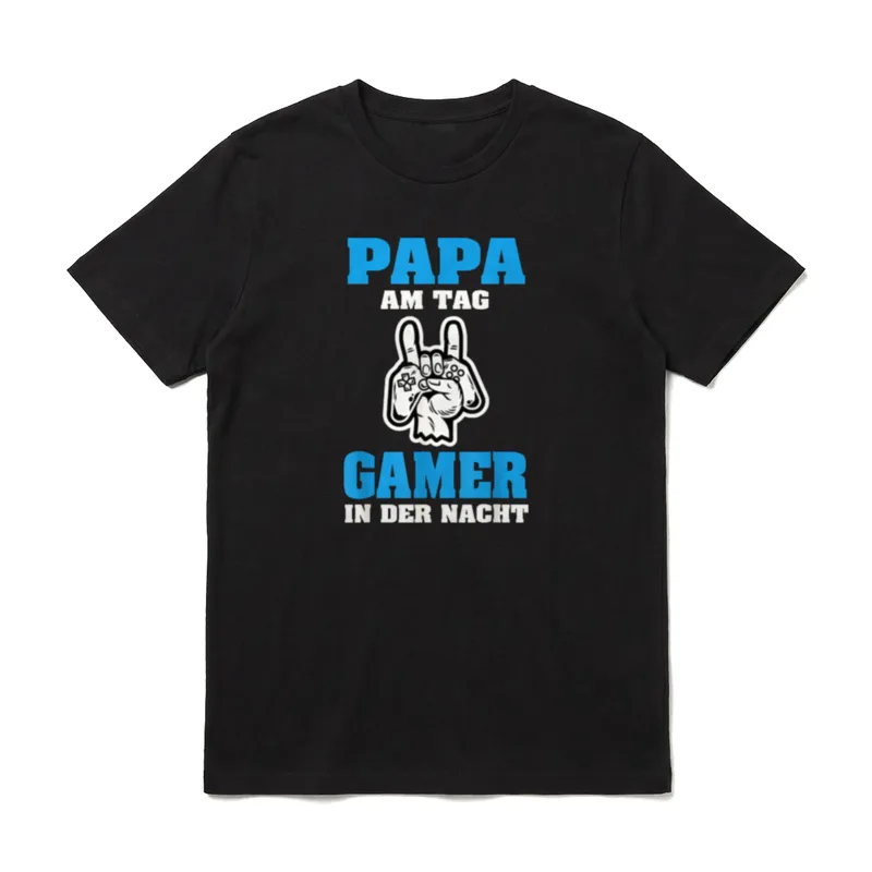 Zocken Computerspiele Dad Papa T-Shirt – Klassisches T-Shirt in Schwarz
