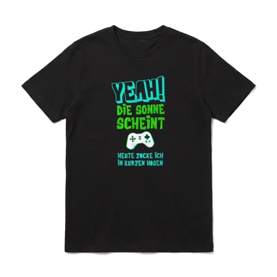 Gamer Shirt Design – Klassisches T-Shirt in Schwarz