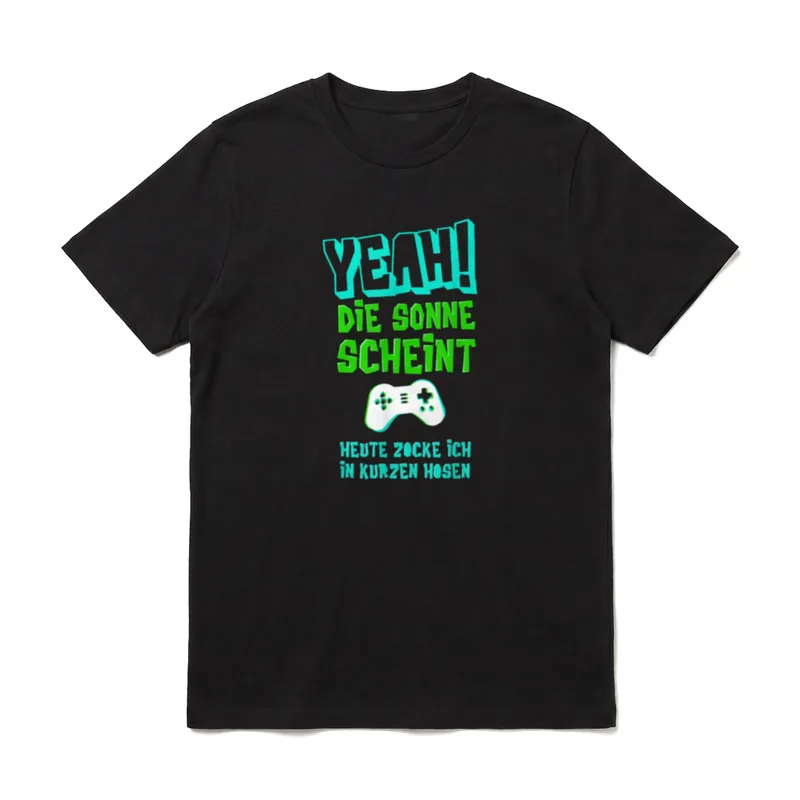 Gamer Shirt Design – Klassisches T-Shirt in Schwarz