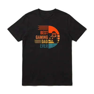 Best Gaming Dad Ever T-Shirt – Klassisches T-Shirt in Schwarz