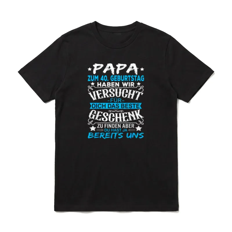 T-Shirt 40 Geburtstag – Klassisches T-Shirt in Schwarz