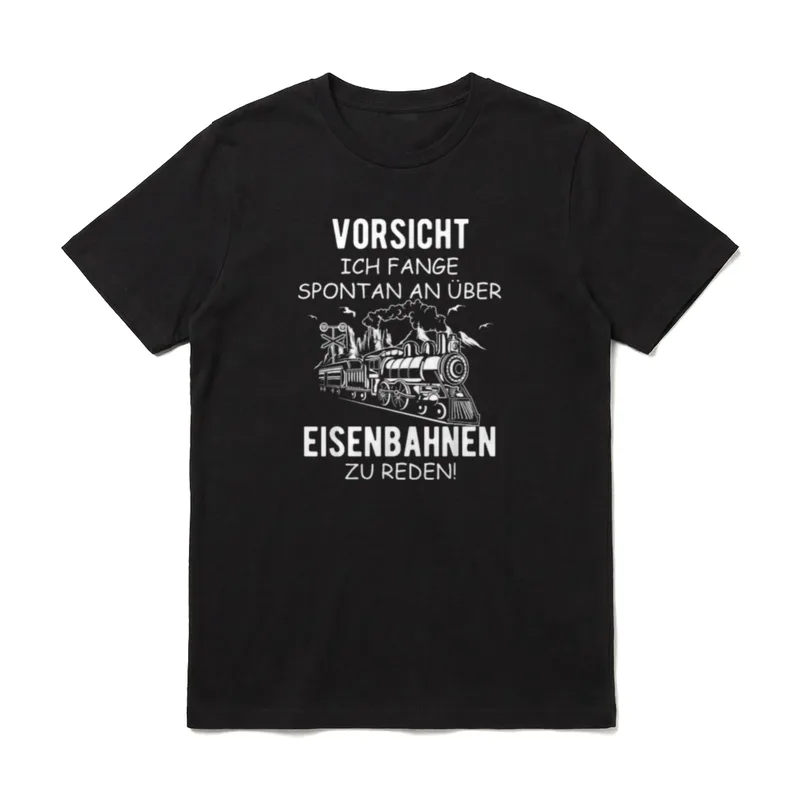 Eisenbahner Lokomotiven Züge Modellbahn T-Shirt – Klassisches T-Shirt in Schwarz