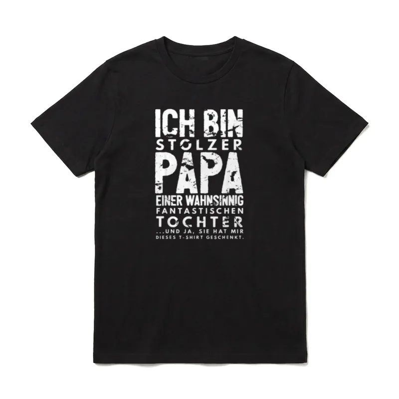 Papa Lustig Papa Geburtstag T-Shirt – Klassisches T-Shirt in Schwarz