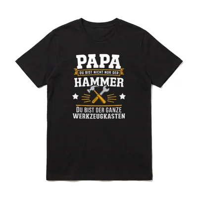 Papa Lustig Papa Geburtstag T-Shirt – Klassisches T-Shirt in Schwarz