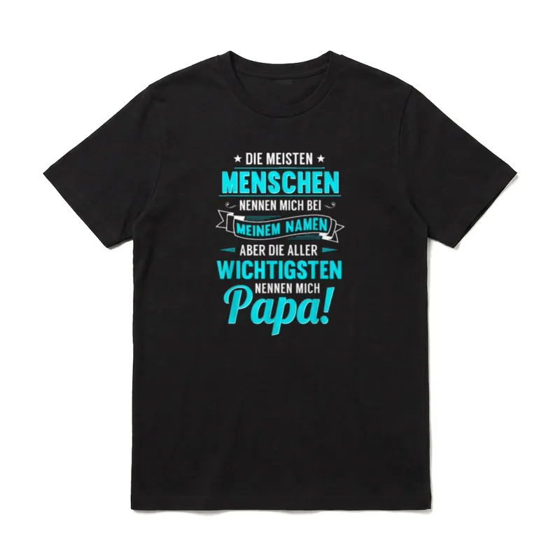 Papa Lustig Papa Geburtstag T-Shirt – Klassisches T-Shirt in Schwarz