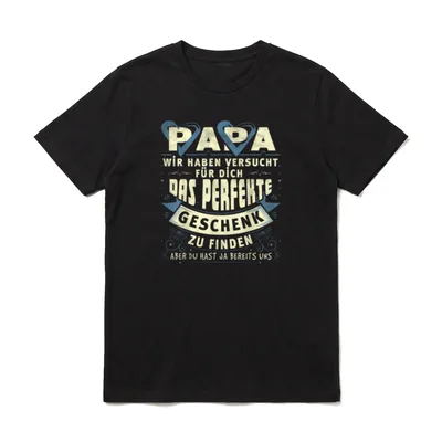 Papa Lustig Papa Geburtstag T-Shirt – Klassisches T-Shirt in Schwarz