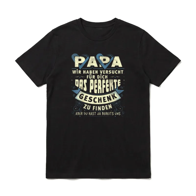 Papa Lustig Papa Geburtstag T-Shirt – Klassisches T-Shirt in Schwarz