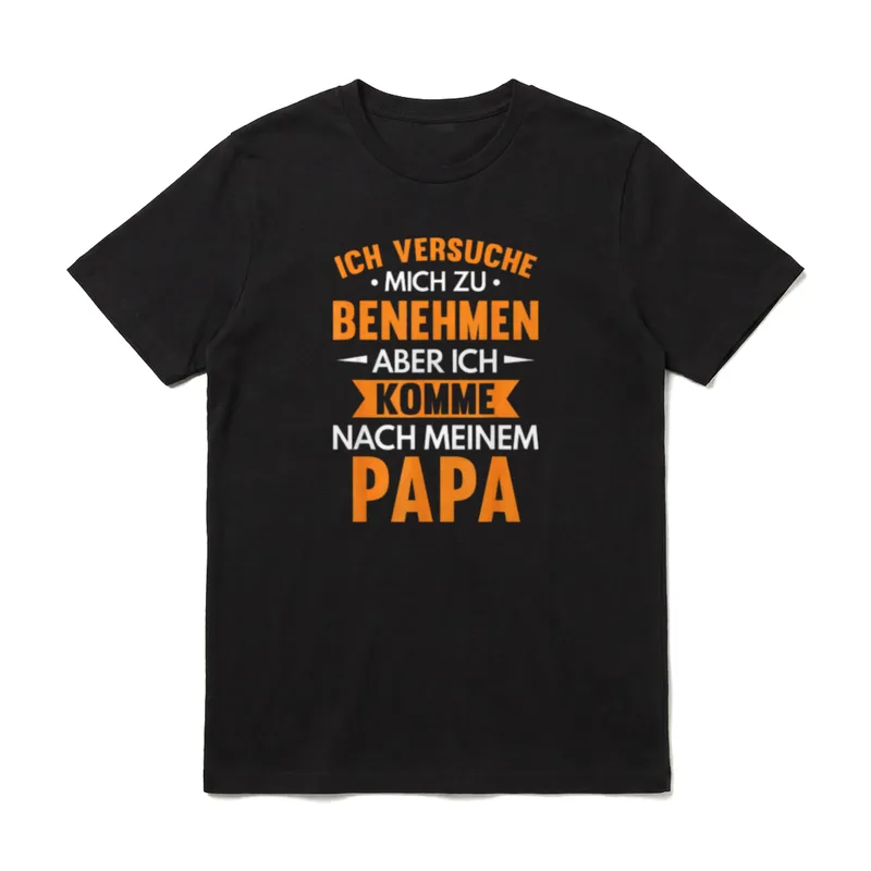 Papa Lustig Papa Geburtstag T-Shirt – Klassisches T-Shirt in Schwarz
