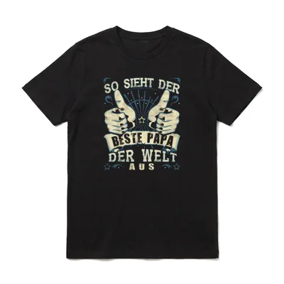 Papa Lustig Papa Geburtstag T-Shirt – Klassisches T-Shirt in Schwarz