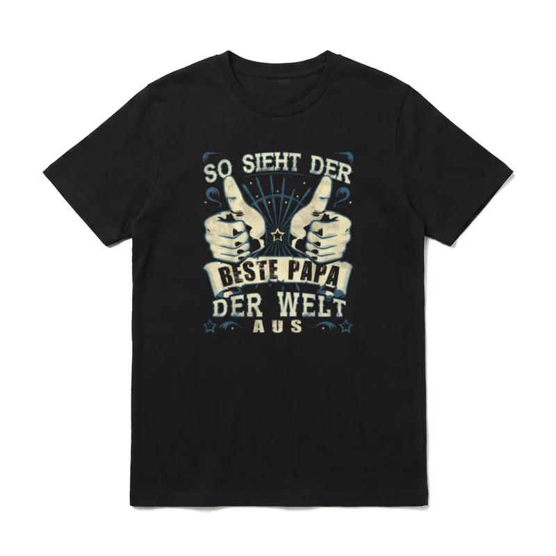 Papa Lustig Papa Geburtstag T-Shirt – Klassisches T-Shirt in Schwarz