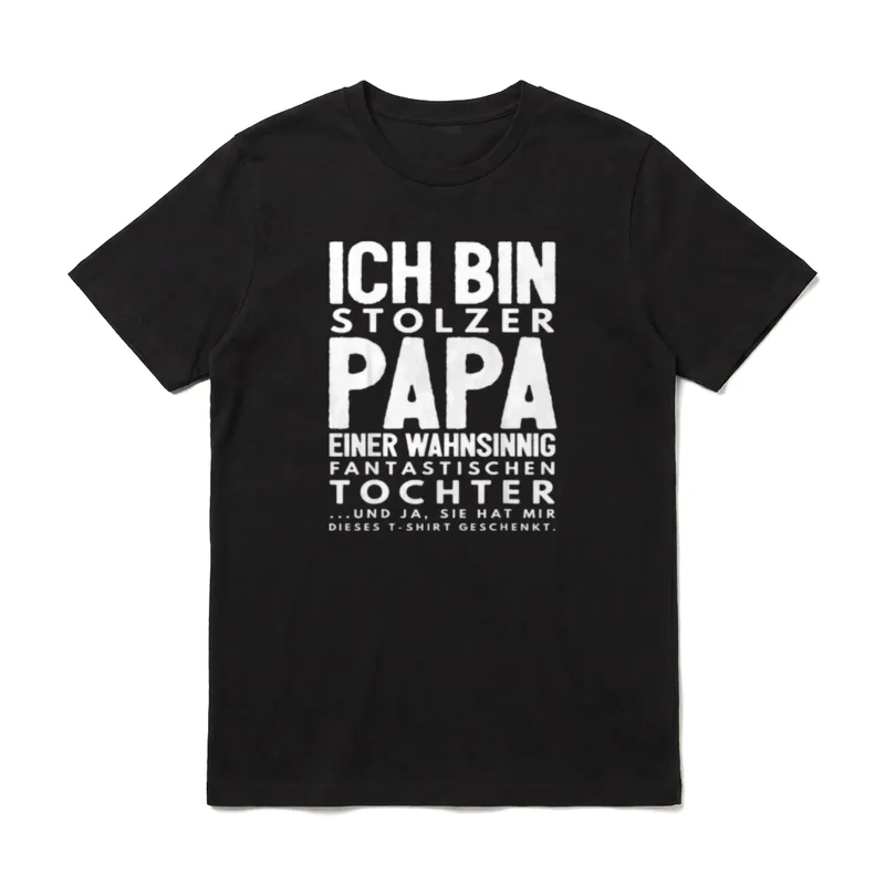 Papa Lustig Papa Geburtstag T-Shirt – Klassisches T-Shirt in Schwarz