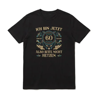 T-Shirt 60 Geburtstag Mann – Klassisches T-Shirt in Schwarz