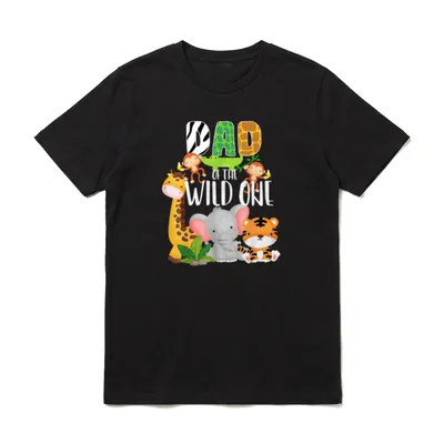 Dad of the Wild T-Shirt – Klassisches T-Shirt in Schwarz