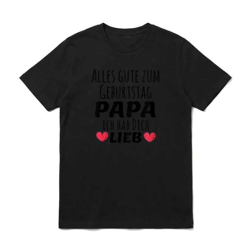 Alles gute zum Geburtstag Papa T-Shirt – Klassisches T-Shirt in Schwarz